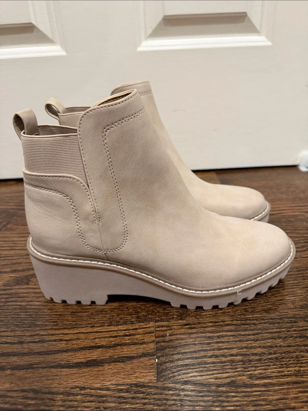 Beige Dolce Vita Chelsea Ankle Boots - Women's